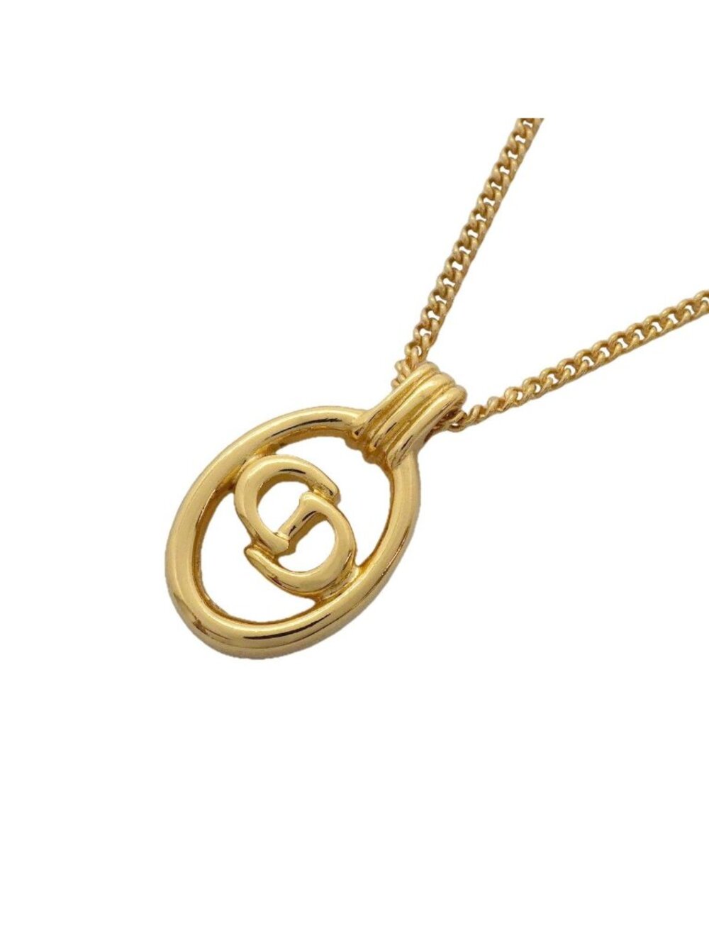 Dior Necklace CD Logo Gold Plated